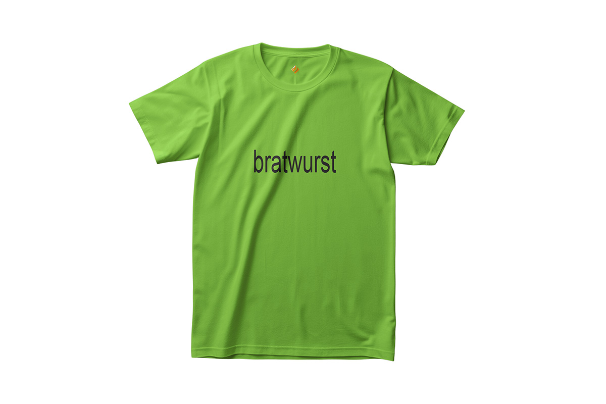 bratwurst-lime-tshirt Bratwurst T-Shirt - Image 1