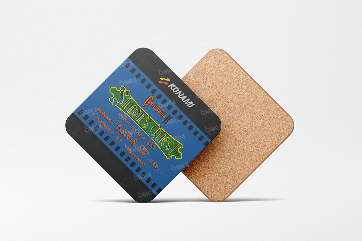 simonsquest-square-coaster Castlevania II Simon's Quest Coaster - Image 1