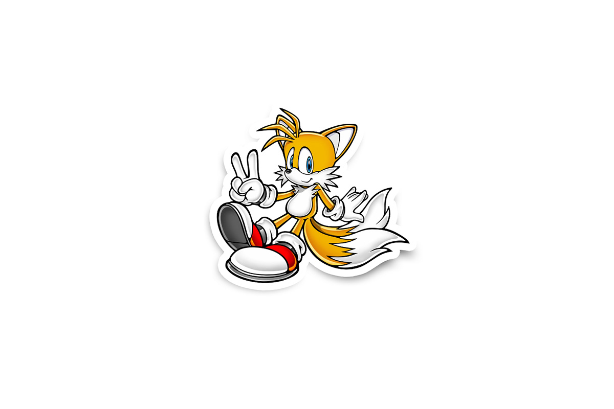 tails-sticker-1pk Tails Glossy Stickers - Image 1