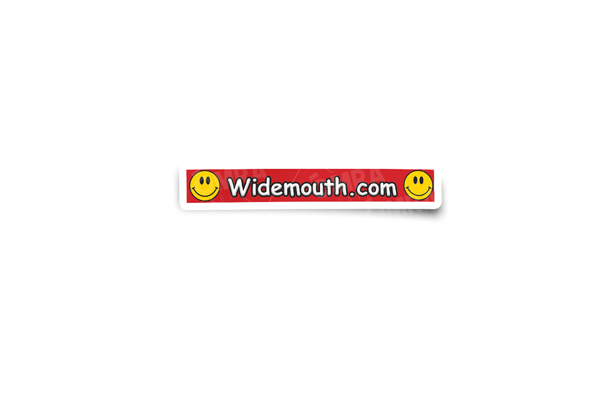 widemouth-sticker-1pk Widemouth.com Glossy Sticker - Image 1