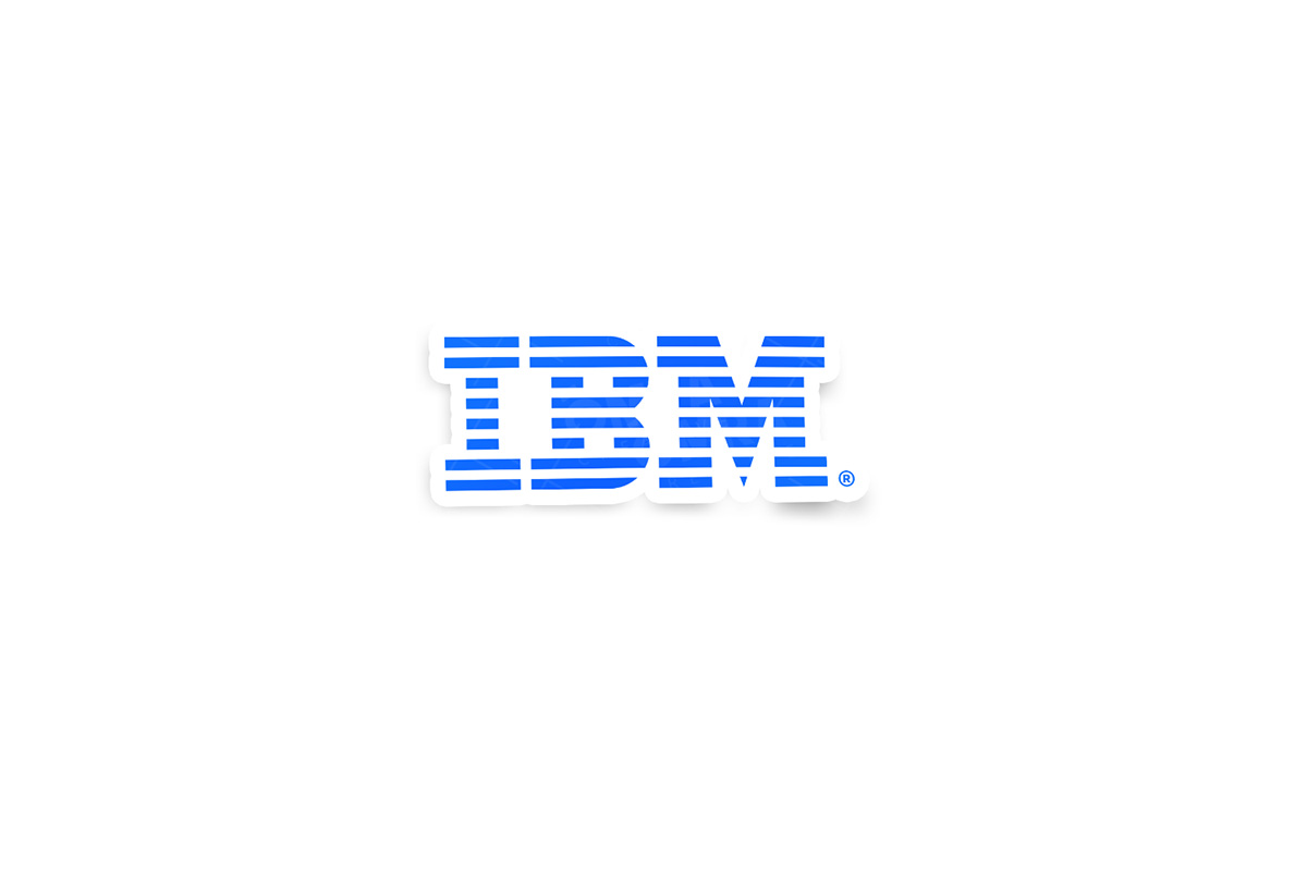 ibm-sticker-1pk IBM Retro PC Glossy Sticker - Image 1