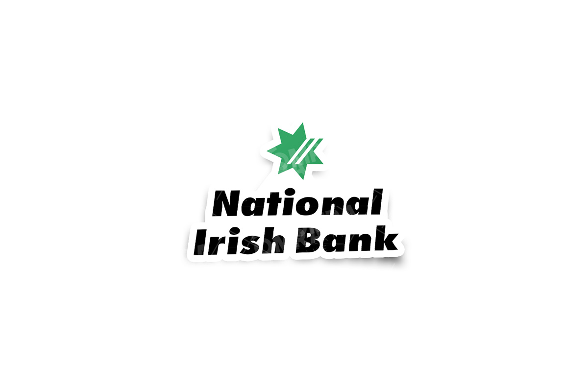 nationalirishbank-sticker-1pk National Irish Bank Glossy Sticker - Image 1
