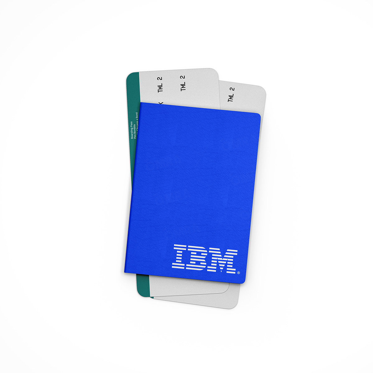 ibm-blue-front-passport IBM Passport Cover Holder - Image 1